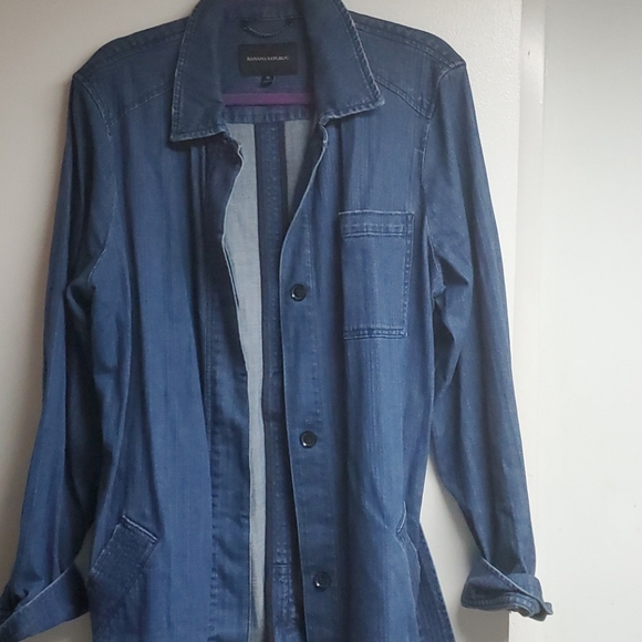 Banana Republic Denim Jacket or over shirt!! Sz XL - Picture 6 of 6